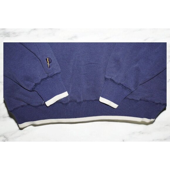 Vintage Notre Dame Pro Player Quarter Zip Sweatshirt – Size Medium Classic navy - Picture 10 of 16